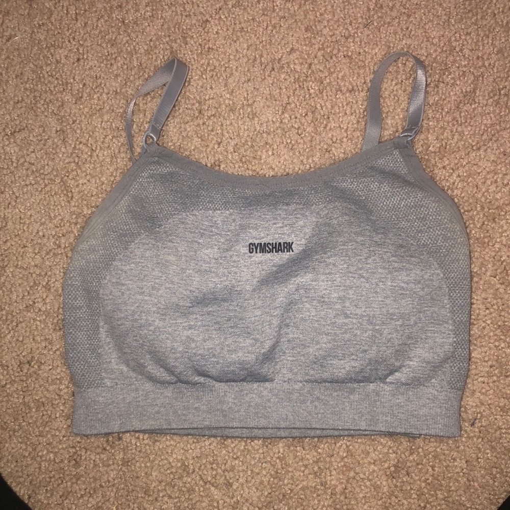 Grey gymshark flex sports bra